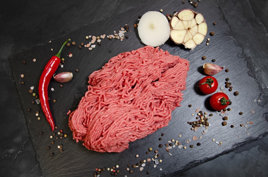 detail Mleté maso zadní 300g balení Bio AKCE 20%