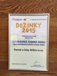 Farma u řeky Orlice - Farma roku Královéhradeckého kraje 2015 